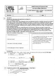 English Worksheet: General test