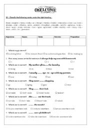 English Worksheet: DIAGNOSTIC TEST