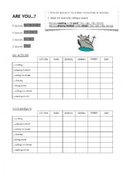 English Worksheet: Battleship - ARE YOU... 