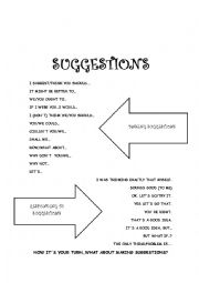 English Worksheet: making and responding to suggestions