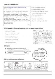 English Worksheet: Present continuous