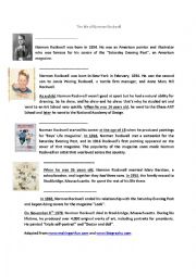 English Worksheet: biography of Norman Rockwell