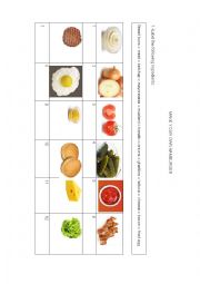 English Worksheet: Make your own American hamburger