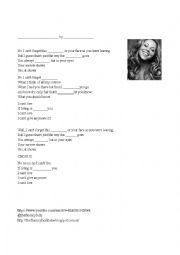 English Worksheet: Without You. Mariah Carey. Ken Lee