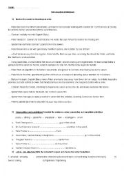 The Amazing Spiderman Movie Worksheet