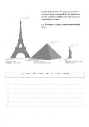 English Worksheet: Comparatives and superlatives - exercise