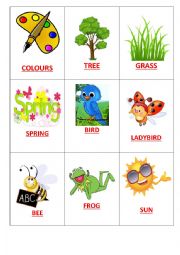 English Worksheet: Easter Go Fish Game 1/2