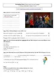 English Worksheet: The Big Bang Theory : Sheldon and Penny go shopping!