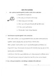 English Worksheet: Checking a piece of writing