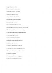 English Worksheet: passive voice