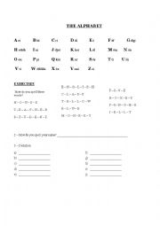 English Worksheet: Alphabet Exercise