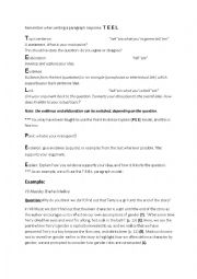 TEEL Paragraph Structure