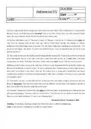 English Worksheet: End -of -Term  English Test