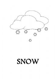 English Worksheet: winter flashcard