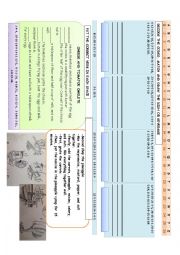 English Worksheet:  recipe decoding the code