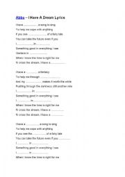 English Worksheet: Abba 