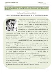 English Worksheet: listening test 12th form