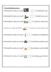 English Worksheet: should 