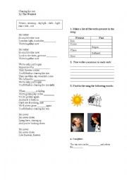 English Worksheet: Chasing the sun