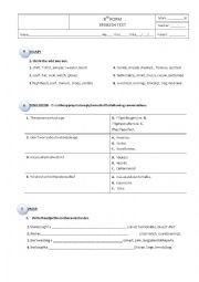 English Worksheet: Fashion - test A