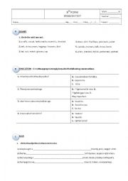 English Worksheet: Fashion - test B