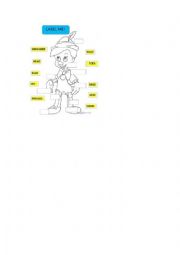 English Worksheet: pinocchio