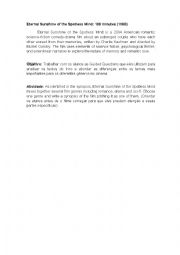 English Worksheet: Movie Activity - Eternal Sunshine of teh Spotless Mind