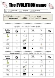 English Worksheet: Truffle hunt Evolution game