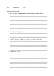 English Worksheet: Nazi Germany Worksheet