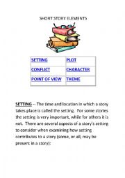 story elements - ESL worksheet by jadir