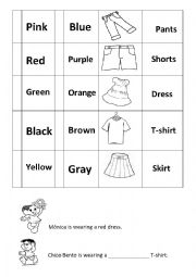 English Worksheet: Describing clothes