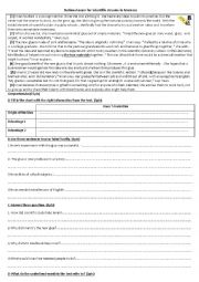 English Worksheet: An Example of A Moroccan National Exam