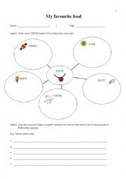 English Worksheet: Writing: My Favourite Food