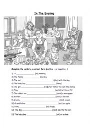 English Worksheet: Present Progressive