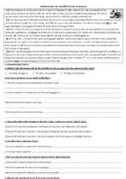 English Worksheet: An Example of A Moroccan National Exam