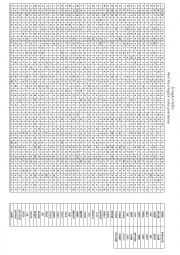 English Worksheet: Irregular Verbs Puzzle