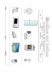 English Worksheet: MACHINE OR DEVICE