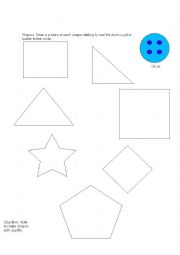 English Worksheet: Shapes