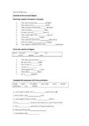 English Worksheet: Grammar revision for 1er ESO