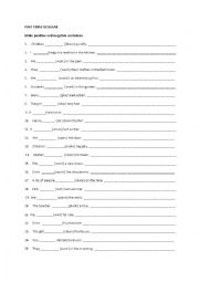 English Worksheet: Past tense regular  