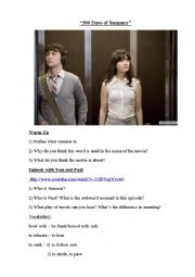 English Worksheet: 500 Days of Summer