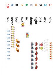 MATCH THE NUMBERS AND THE PICTURES