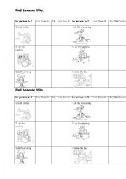 English Worksheet: Chores- find someone  who...
