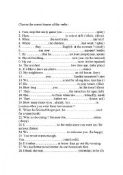 Verb Tenses