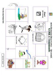 English Worksheet:  COMMANDS GAME