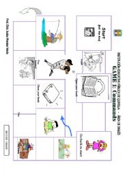 English Worksheet:  COMMANDS GAME