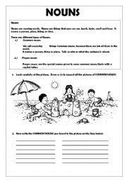 English Worksheet: Nouns