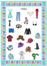 English Worksheet: Clothes