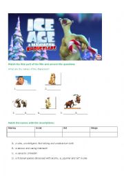 English Worksheet: Ice Age Christmas
