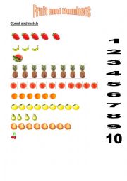 Fruit and Numbers